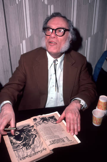 Айзек Азимов в Нью-Йорке в 1982 году
