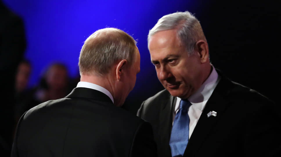 Президент России Владимир Путин и премьер-министр Израиля Биньямин Нетаньяху