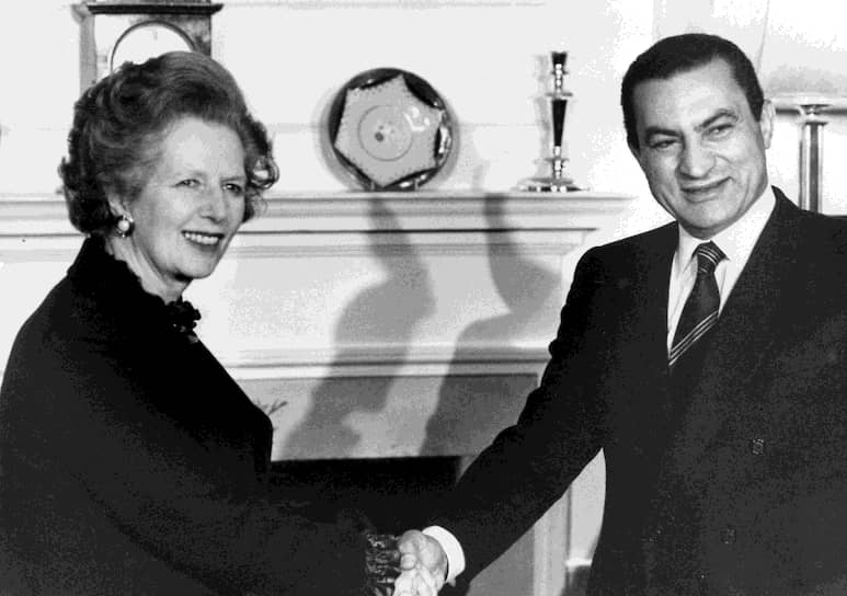 Экс-президент Египта Хосни Мубарак и бывший премьер-министр Великобритании Маргарет Тэтчер