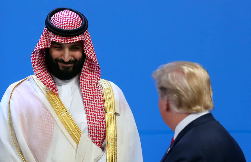Президент США Дональд Трамп (справа) и наслденый принц Мухаммед бен Сальман