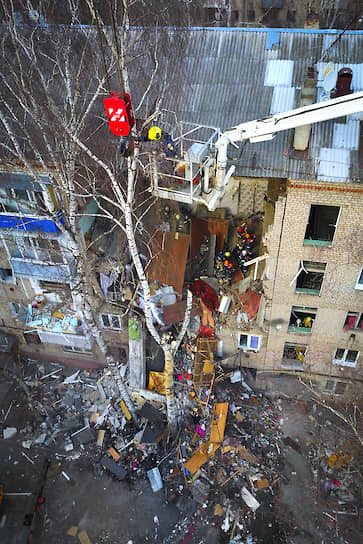 Орехово-Зуево, Россия. Последствия взрыва бытового газа в жилом доме