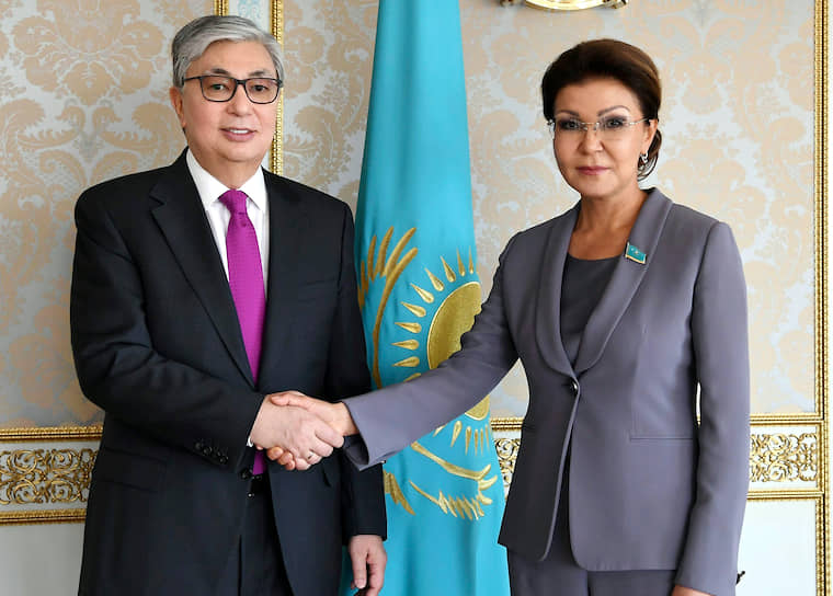 Президент Казахстана Касым-Жомарт Токаев и экс-спикер Сената Казахстана Дарига Назарбаева