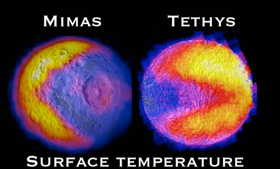 В 2011 году сотрудники НАСА заметили, что температурные карты двух спутников Сатурна напоминают персонажа игры Pac-Man