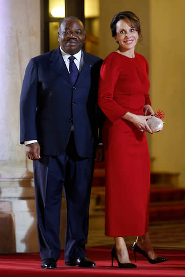 Президент Габона Али Бонго с супругой
