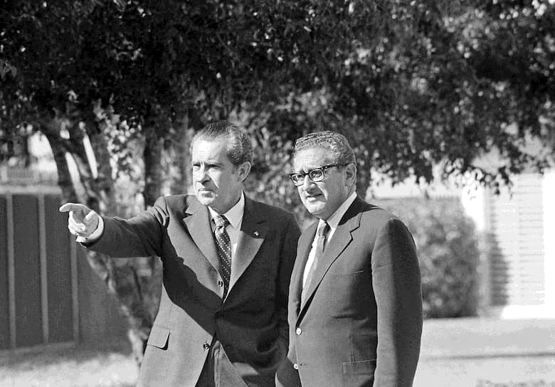 Ситуация в Иордании была постоянной темой разговоров президента США Ричард Никсон (на фото слева) с его помощником по национальной безопасности Генри Киссинджером