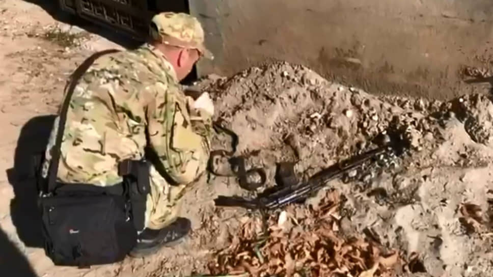 Оружие, найденное у убитых боевиков
