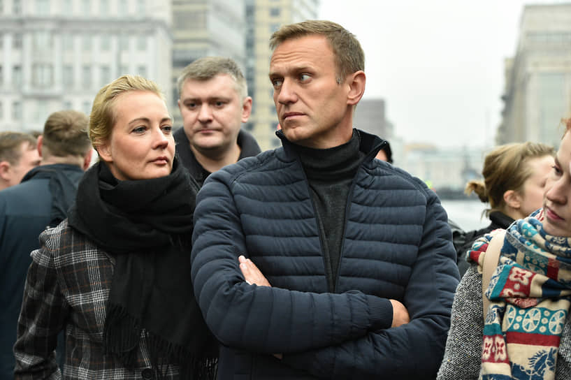 Алексей Навальный с женой Юлией Навальной 