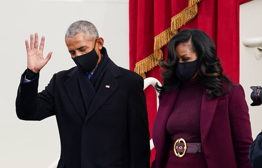 44-й президент США Барак Обама и его супруга Мишель Обама