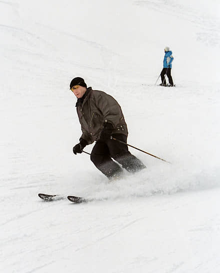 2004 год. Президент компании «Интеррос» Владимир Потанин на горнолыжном курорте «Три долины» в Куршевеле
