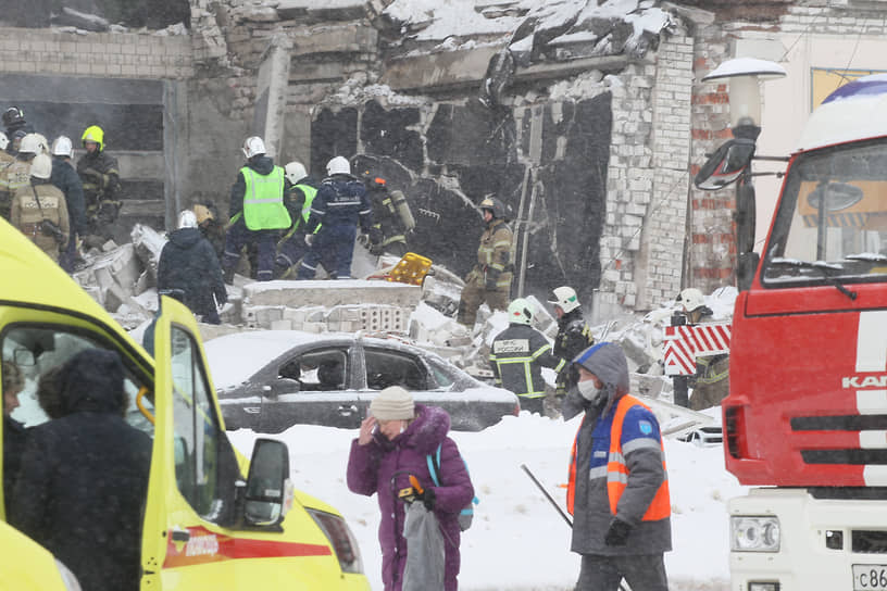 Нижний Новгород. Последствия взрыва газа в жилом доме 