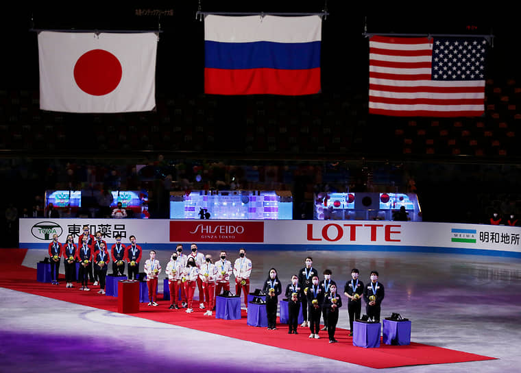 Российская сборная по фигурному катанию заняла первое место на командном чемпионате мира в Осаке