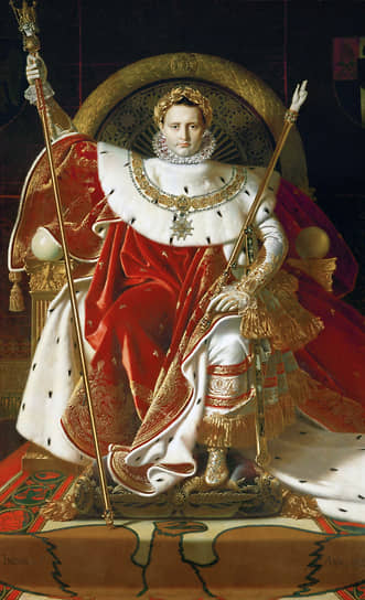 Жан-Огюст-Доминик Энгр. «Наполеон на императорском троне». 1806. Империя, возникшая из республики, еще не предвещает мировой войны
