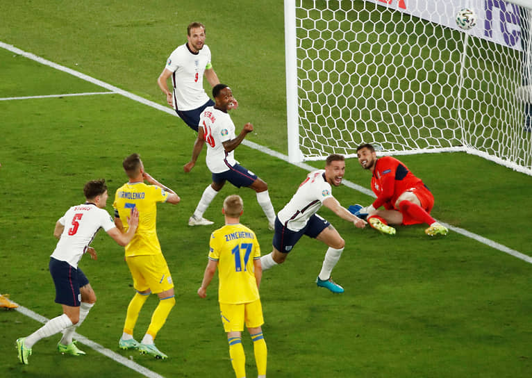 Кадр матча Англия—Украина