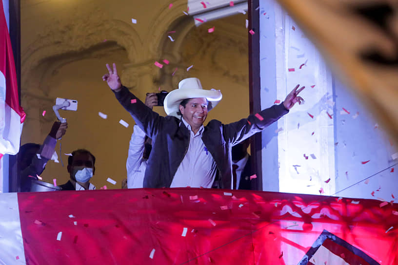 Избранный президент Перу Педро Кастильо