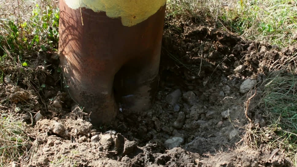 Труба газопровода, поврежденная в результате подрыва 23 августа
