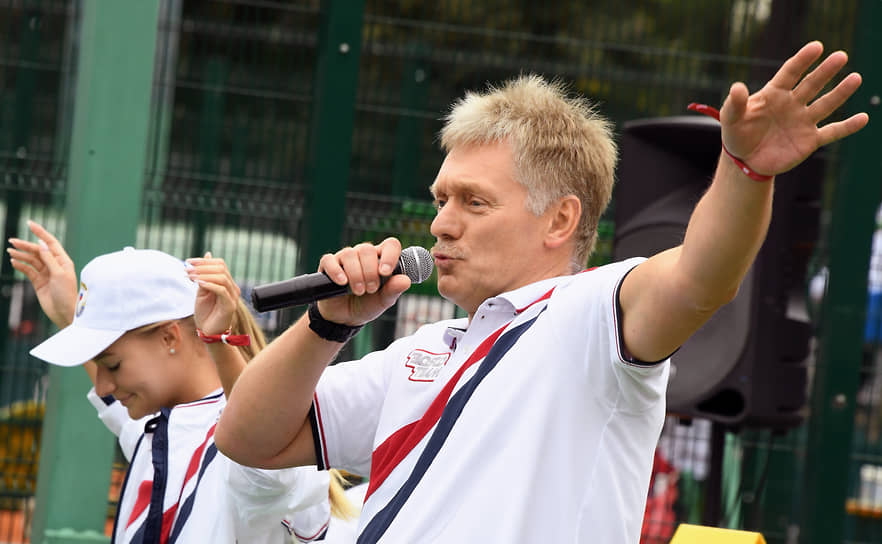 Пресс-секретарь президента России Дмитрий Песков на благотворительном теннисном турнире Bosco Friends