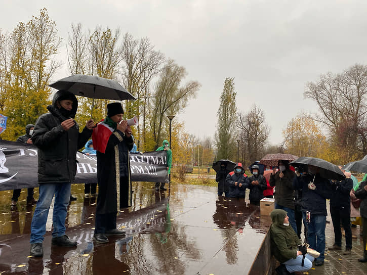 Митинг памяти защитников Казани при взятии города войсками Ивана Грозного в 2020 году 
