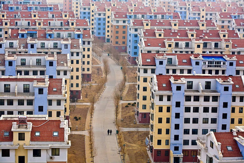 Пустующие дома в городе Рушан провинции Шаньдун