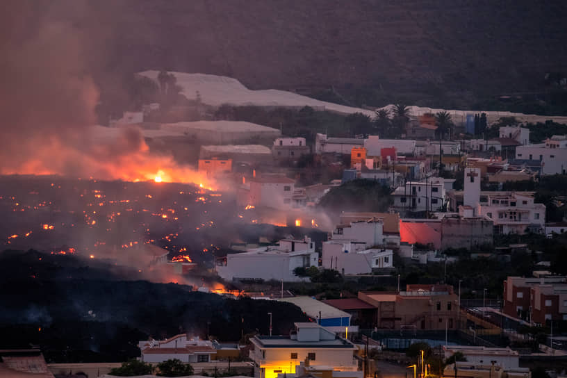 Ла-Пальма, Испания. Лава после извержения вулкана на Канарских островах