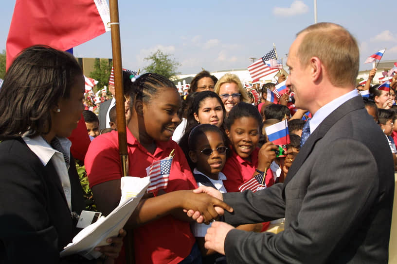 Президент России во время визита в Хьюстон