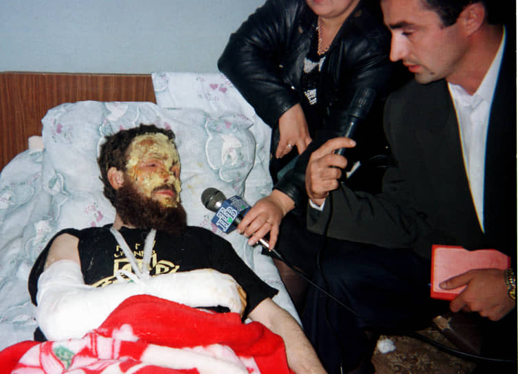 В июне 1996 года возле штаба боевика прогремел взрыв, в нем погибли три человека, но сам Радуев не пострадал. В феврале 1997 года в Грозном взорвалась «Волга», в которую он сел после эфира на местном телевидении. Радуев получил сильные ожоги головы, а также ранения правой руки и таза. Он был госпитализирован