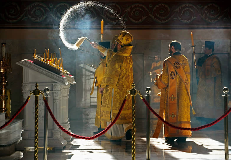 Церемония открытия собора в честь святого благоверного князя Александра Невского в Волгограде