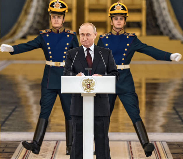 Президент России Владимир Путин на церемонии вручения верительных грамот послов иностранных государств