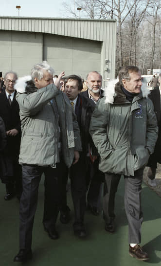 Президенты России и США в Кэмп-Девиде