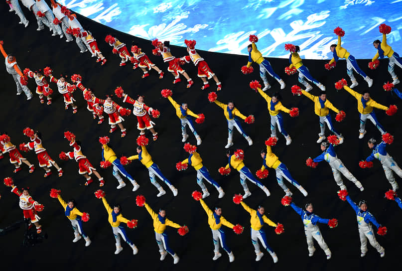 Выступление на церемонии открытия Олимпиады