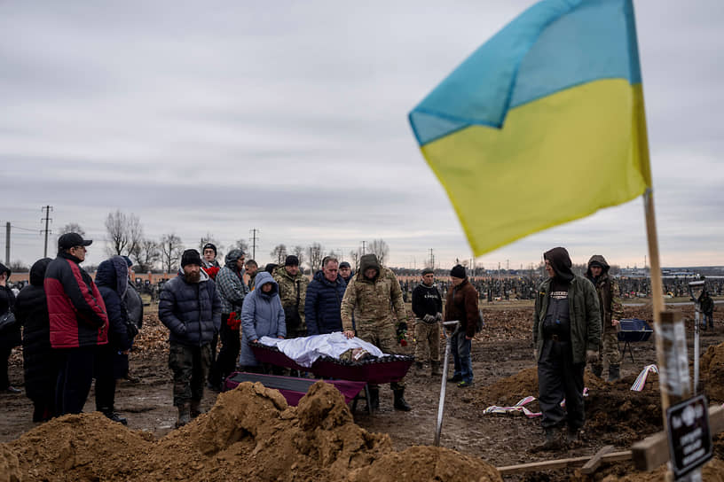Похороны военного в Харькове