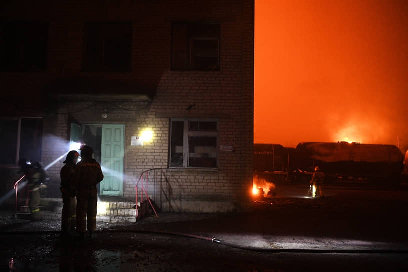 Пожар у железнодорожной станции в Шахтерском районе ДНР