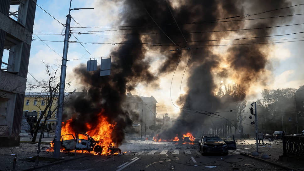 Кадры военных действий на Украине