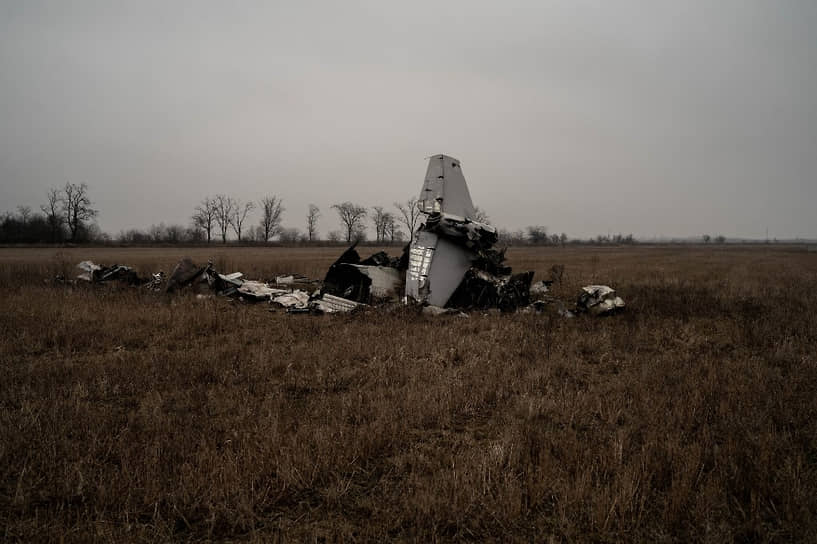 Украинский истребитель, сбитый в Херсонской области