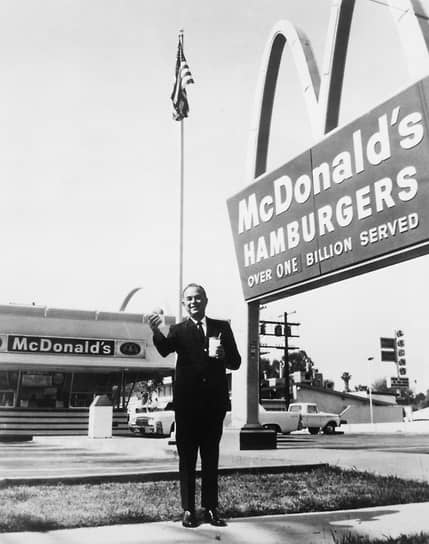 Соснователь и председатель корпорации McDonald&#39;s Рэй Крок. 1960 год