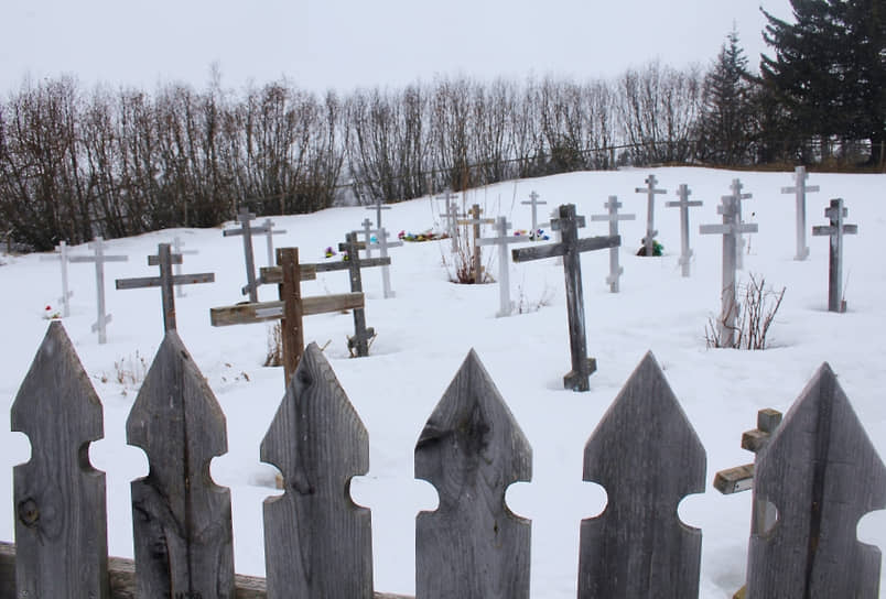 Кладбище в селе Качемак, которое находится между Николаевском и Вознесенкой 