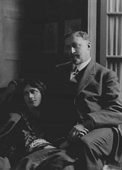 Айседора Дункан с Пэрисом Юджином Зингером, отцом ее второго ребенка