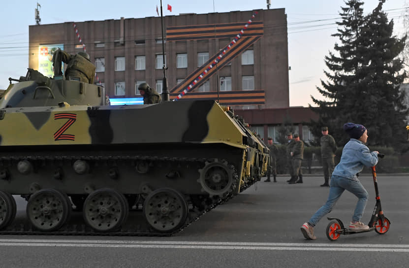 Репетиция парада Победы в Омске 