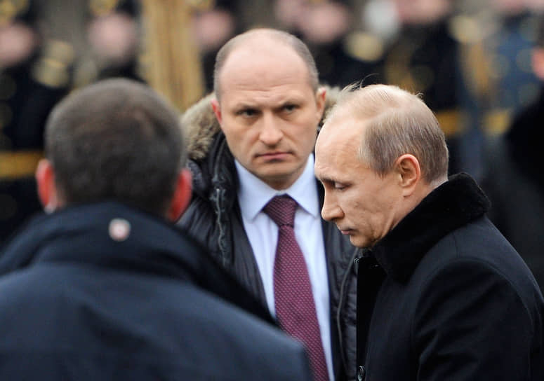 Владимир Путин и Александр Куренков в 2014 году