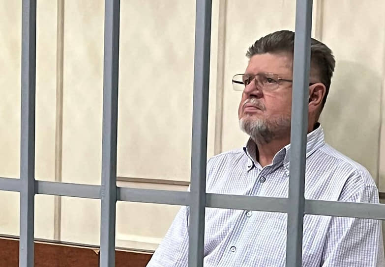 Евгений Брюн во время рассмотрения ходатайства об избрании меры пресечения в Кузьминском суде