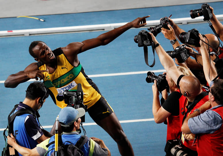 Многократный олимпийский чемпион и обладатель титула самого быстрого человека в мире ямайский легкоатлет Усейн Болт известен своей позой победителя