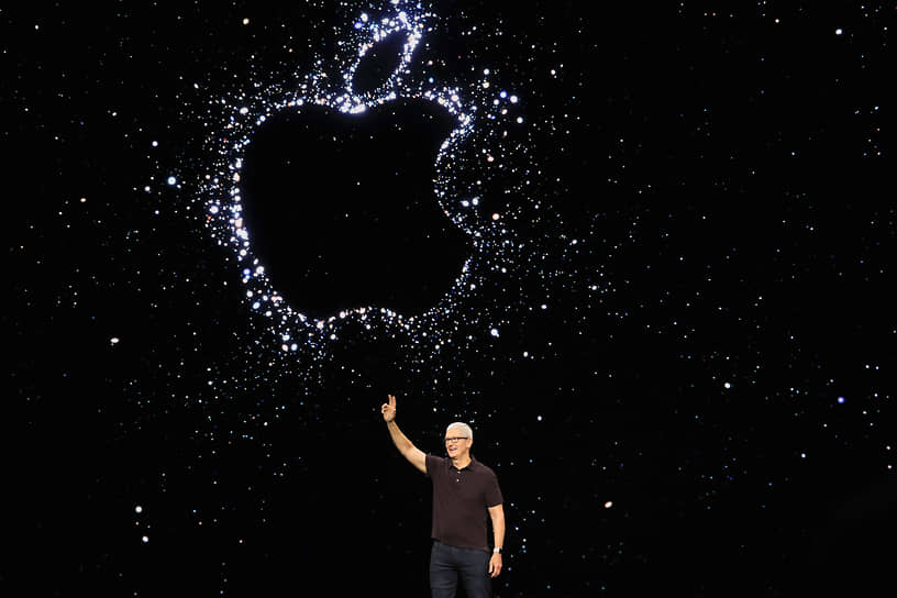 Тим Кук на презентации Apple