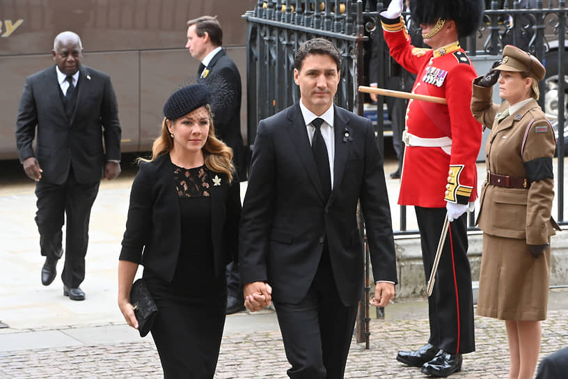 Премьер-министр Канады Джастин Трюдо с супругой