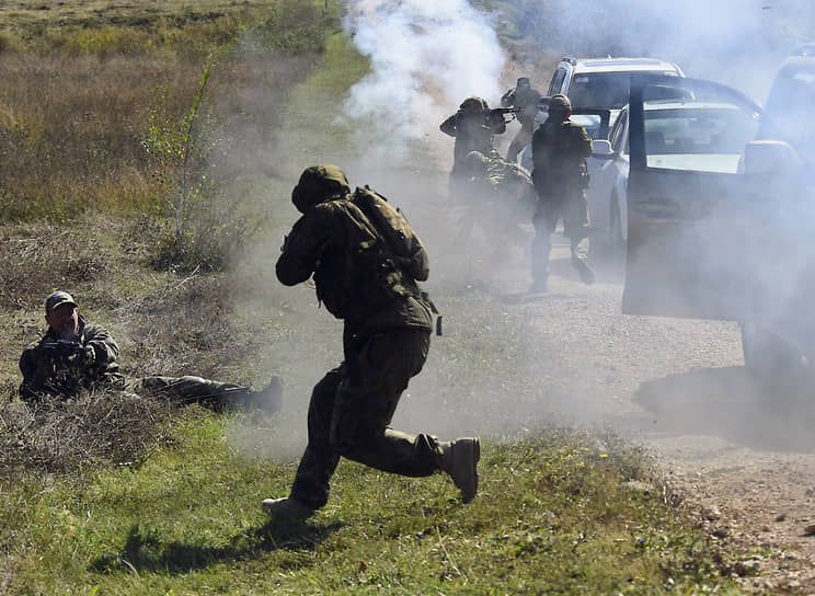 Крым. Курсы боевой подготовки мобилизованных перед отправкой в зону спецоперации 