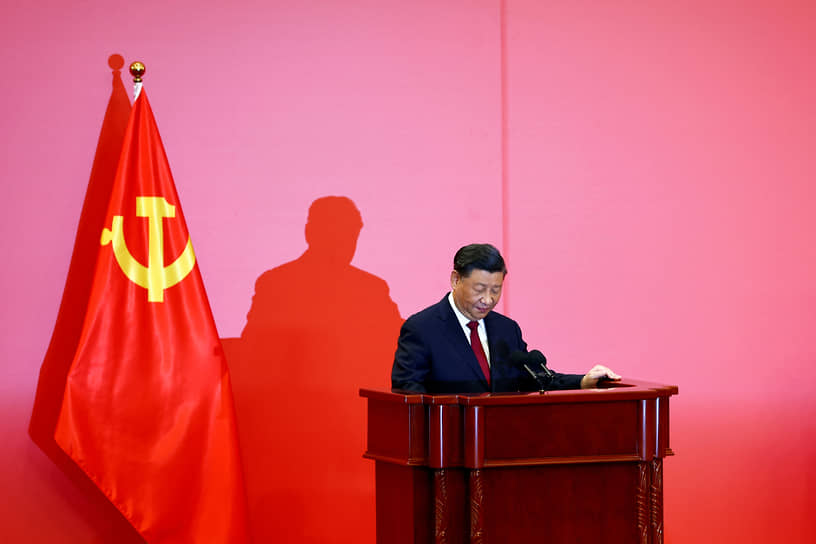 Лидер КНР Си Цзиньпин на ХХ съезде КПК (октябрь 2022 года)