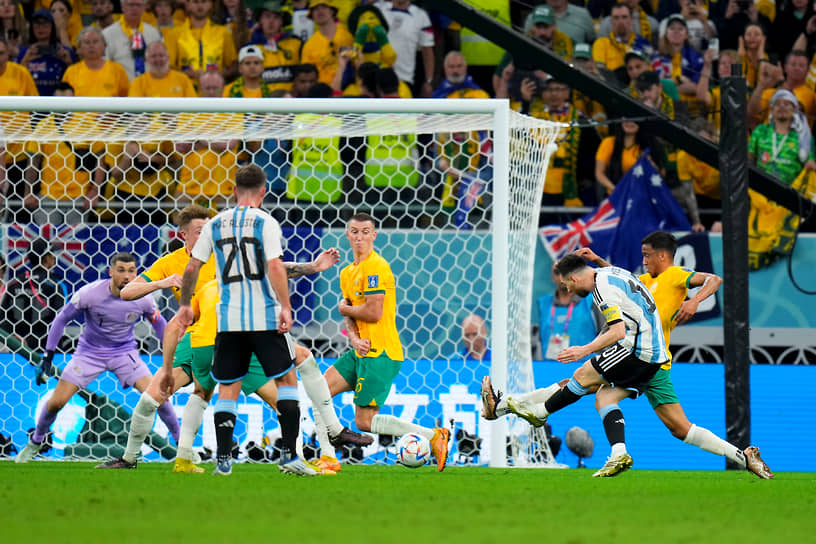 Матч между сборными Аргентины и Австралии 