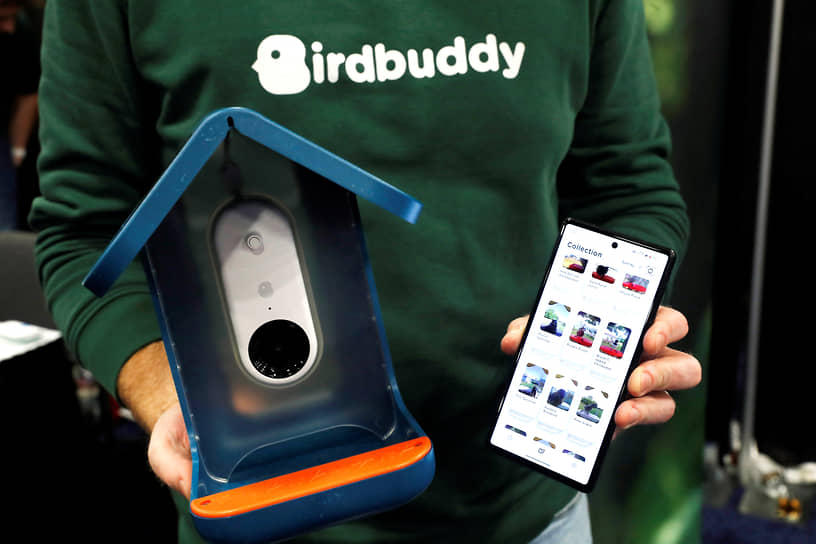 Скворечник Birdbuddy с фото- и видеокамерами позволяет с помощью приложения для смартфона  определять тип птицы