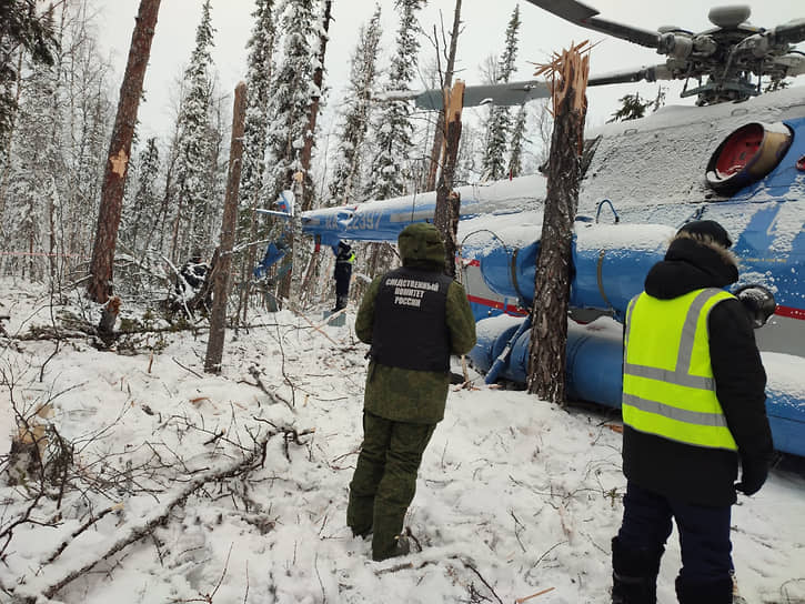Упавший вертолет Ми-8АМТ, 11 ноября 2021 года