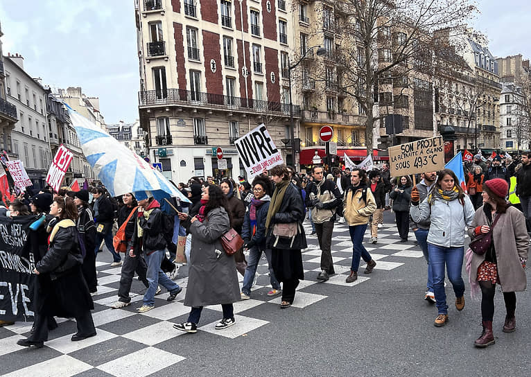 Забастовка в Париже