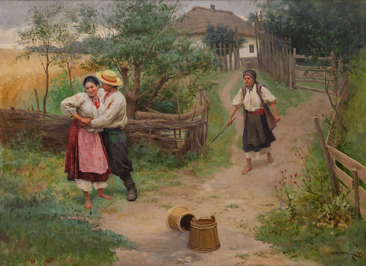 Картина «Не жартуй» Николая Пимоненко, 1895 год