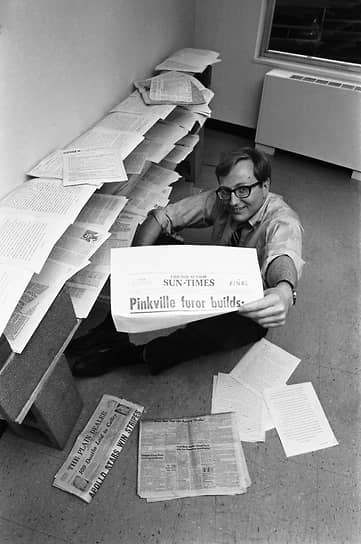 Сеймур Херш в офисе службы новостей Dispatch News Service Вашингтоне после получения Пулитцеровской премии, 4 мая 1970 года